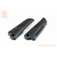 Suzuki LET'S-||/||| пластик, накладка вилки передньої к-кт 2шт, чорний