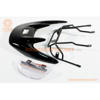 Honda DIO AF-35 Пластик-"спойлер"+кріплення+ліхтар "спойлера" к-кт, чорний