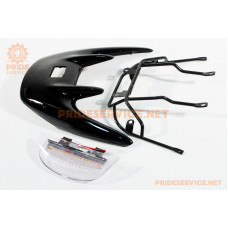 Honda DIO AF-35 Пластик-"спойлер"+кріплення+ліхтар "спойлера" к-кт, чорний