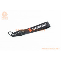 Брелок з карабіном "SUZUKI", чорний