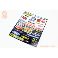 Наклейки набір 30шт "MOTORSPORТ" (25х21см) (5518)