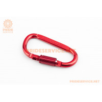 Брелок карабін, червоний