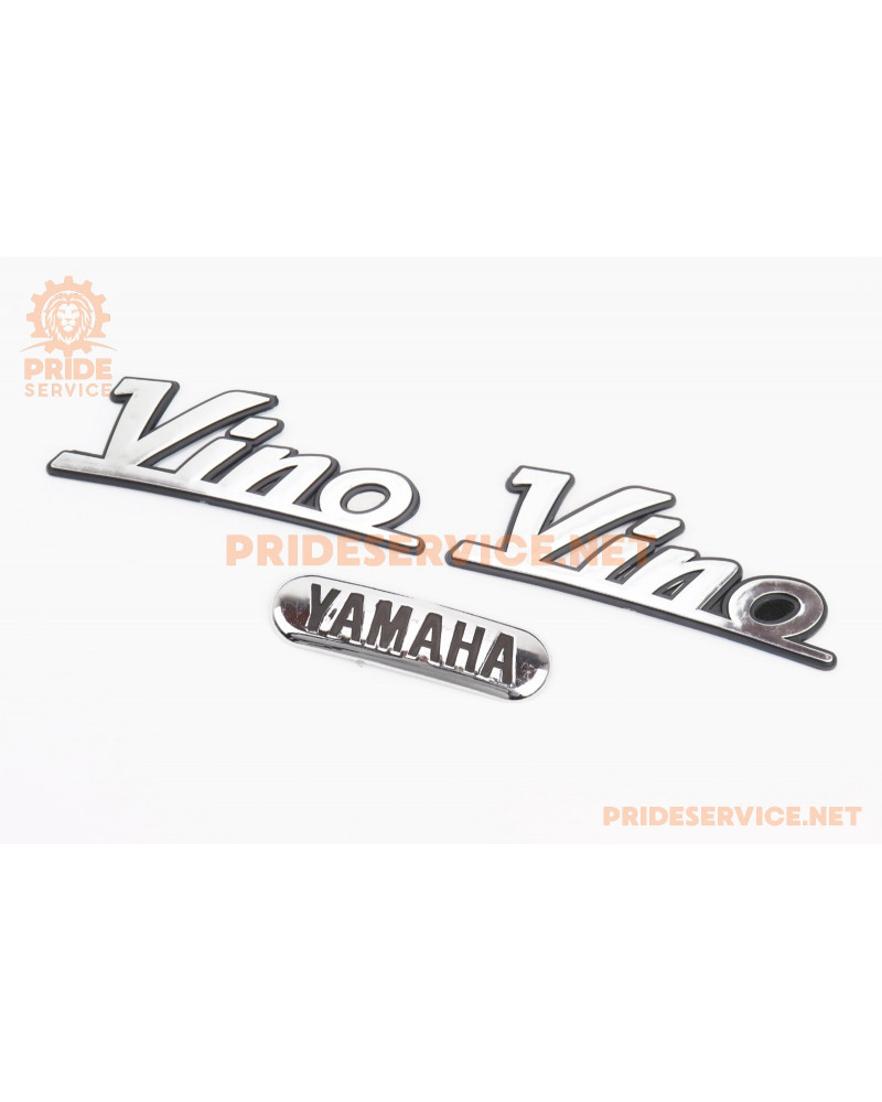 Наклейка шильдик "YAMAHA VINO" 12,5 х 4,5, к-кт 3шт