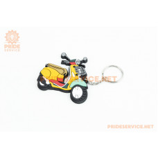 Брелок мотоцикл "Vespa Piaggio" 70х60мм