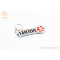 Брелок резиновий "YAMAHA" 95х30мм, сіро-червоний