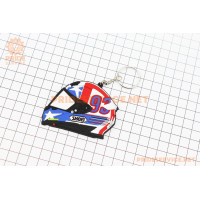 Брелок шолом "SHOEI", гумовий 75х55мм