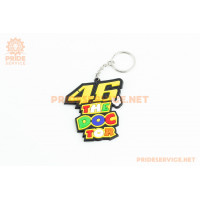 Брелок резиновий "46 The Doctor" 60х60мм