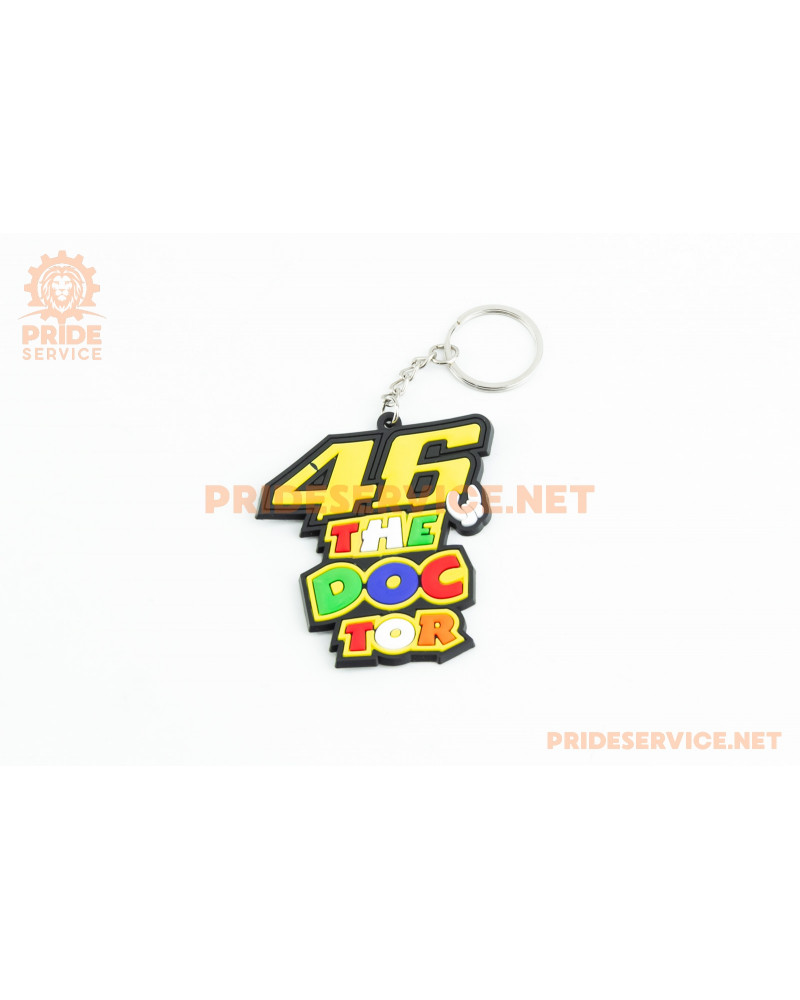 Брелок резиновий "46 The Doctor" 60х60мм