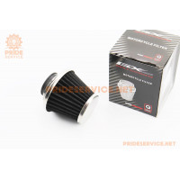 Фільтр повітряний нульовий 32мм прямий "конус", чорний (великий)