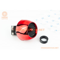 Фільтр повітряний нульовий 28/35мм 45град. "ТУРБІНА", червона