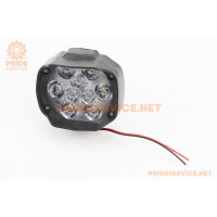 Фара додаткова світлодіодна вологозахисна - 9 LED, (77*64mm) з кріпленням