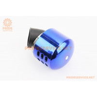 Фільтр повітряний нульовий 35мм 45град. з ковпачком прямим, синій