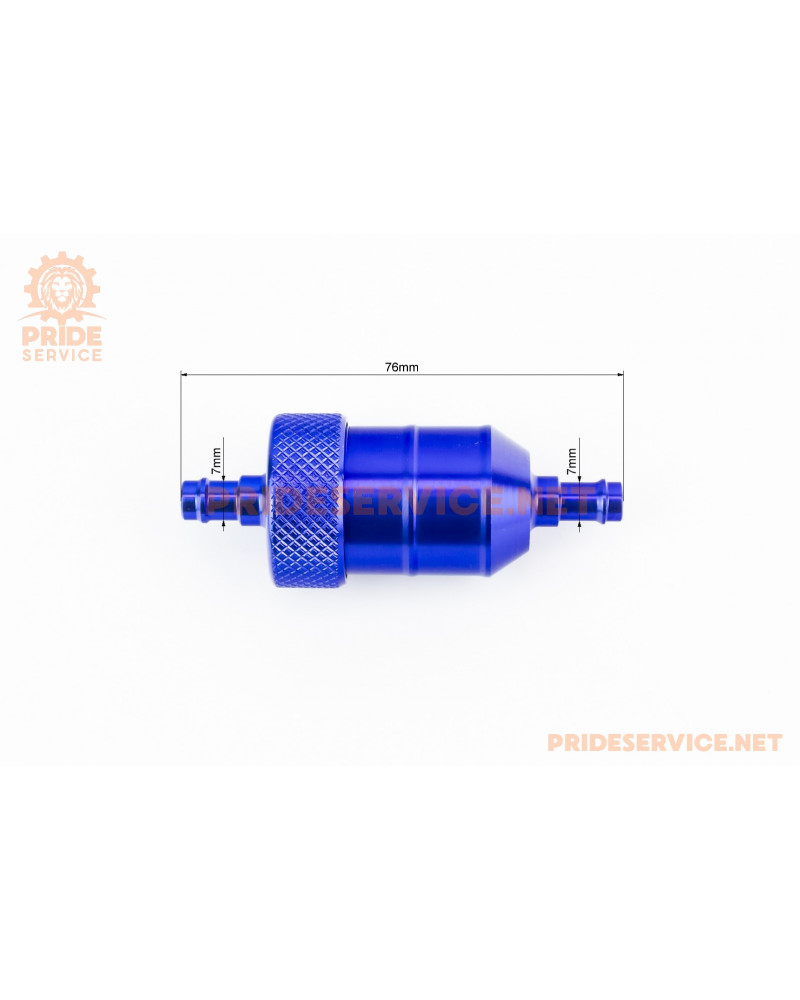 Фільтр паливний розбірний алюмінієвий (елемент-папір), синій