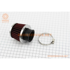 Фільтр повітряний нульовий 35мм прямий "конус", сталевий