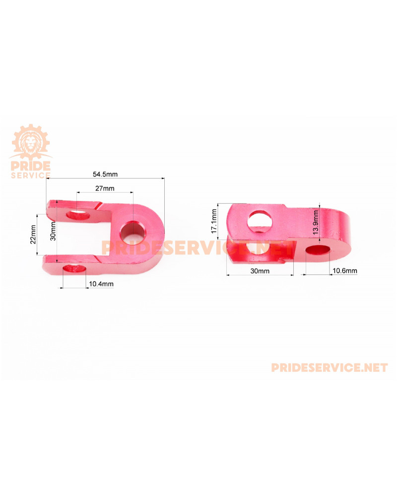 Подовжувач заднього амортизатора 27мм к-кт 2шт, червоний