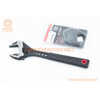 Ключ розвідний 250мм, 0-33мм кований, руків'я TPR Cr-V STORM (XT-0080)