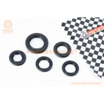 Сальники к-кт 5шт (16,4x30x5; 19,8x30x5-2шт; 20x32x6; 27x42x7) двигуна