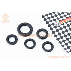 Сальники к-кт 5шт (16,4x30x5; 19,8x30x5-2шт; 20x32x6; 27x42x7) двигуна