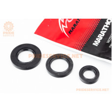 Сальники к-кт 3шт (17x27x6; 24x43x6; 25x37x6) двигуна, Suzuki AD50/Sepia