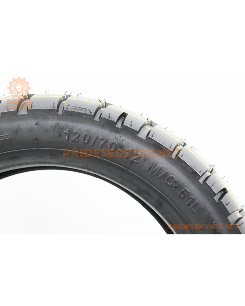 Шина 120/70-12 безкамерна, дорожня DX-078