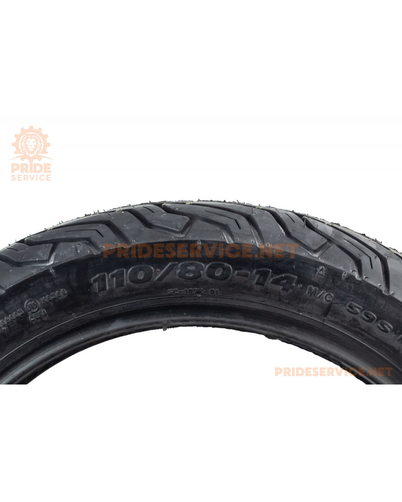 Шина 110/80-14 безкамерна, шосейний малюнок URBAN GRIP SC-109