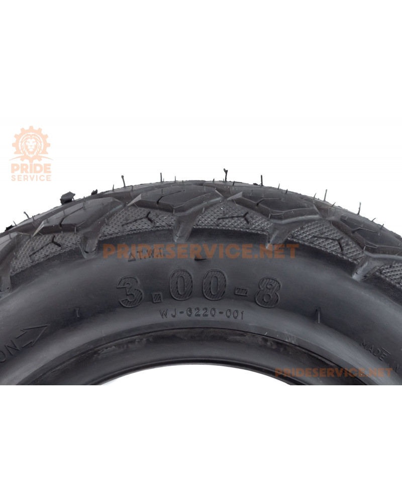 Шина 3,00-8 безкамерна, шипована WJ-6220