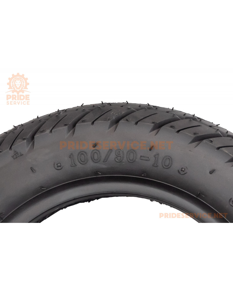 Шина 100/90-10 безкамерна, шипована