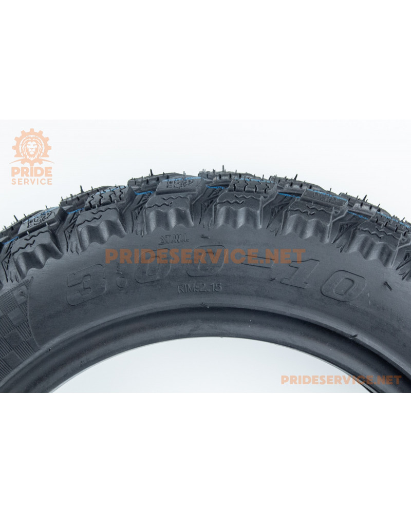 Шина 3,00-10 безкамерна, шипована PZ-230/H-807