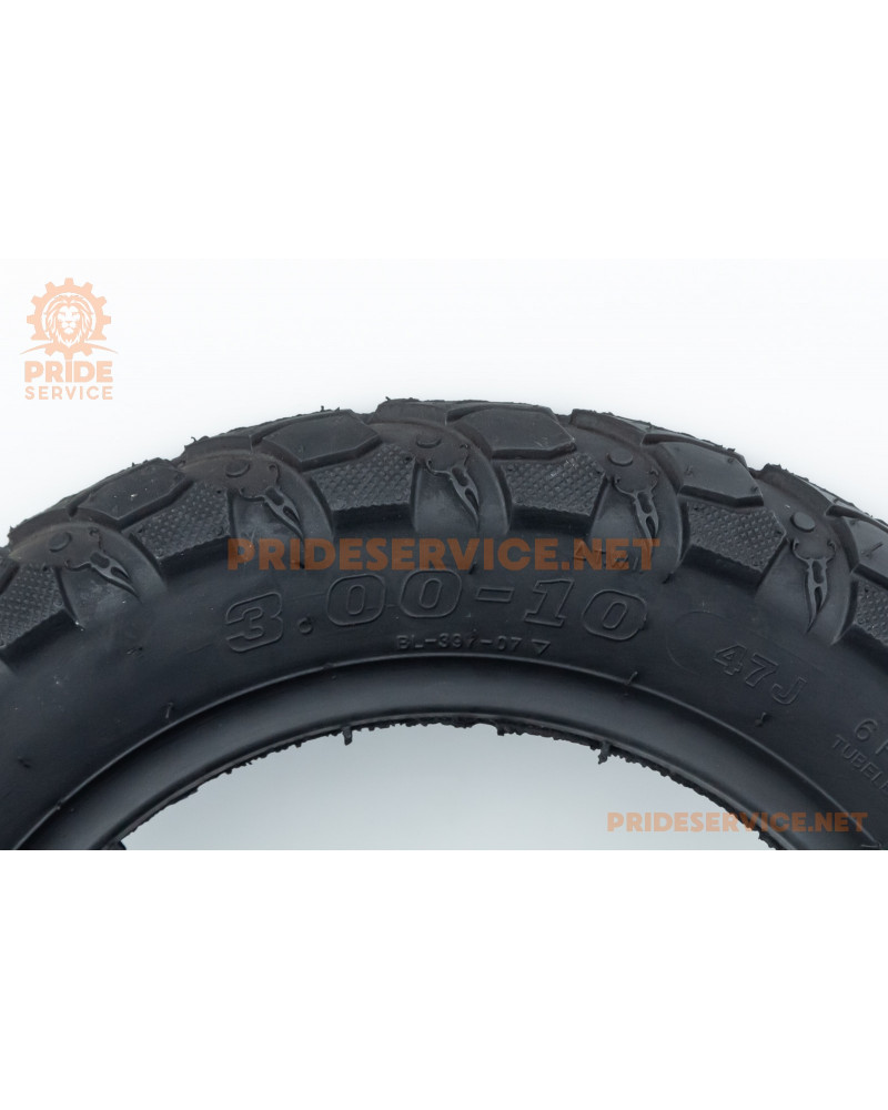 Шина 3,00-10 безкамерна, шипована BL-397