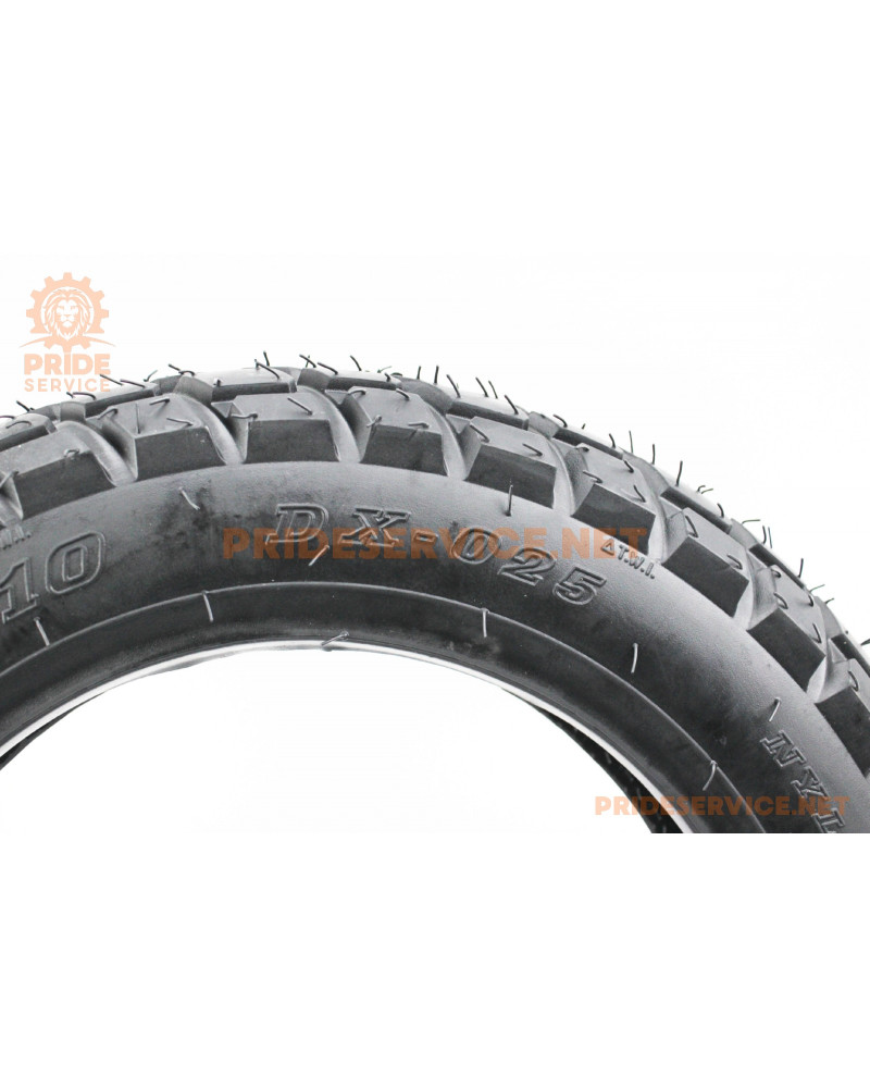 Шина 3,00-10 безкамерна, шипована DX-025