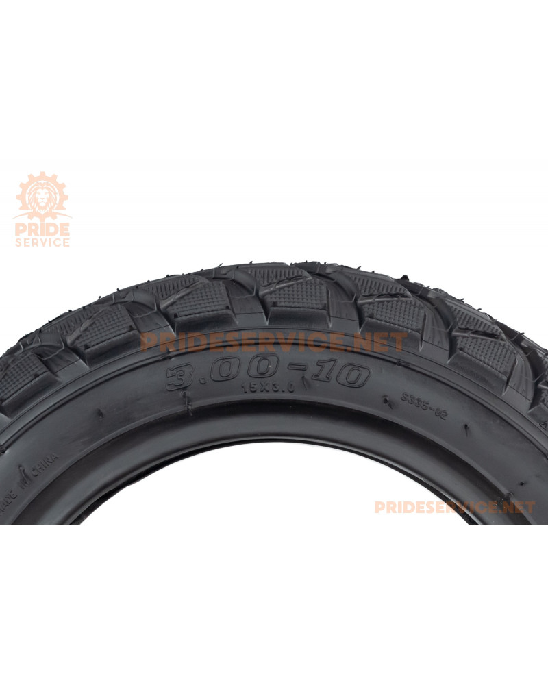 Шина 3,00-10 безкамерна, шипована S-335