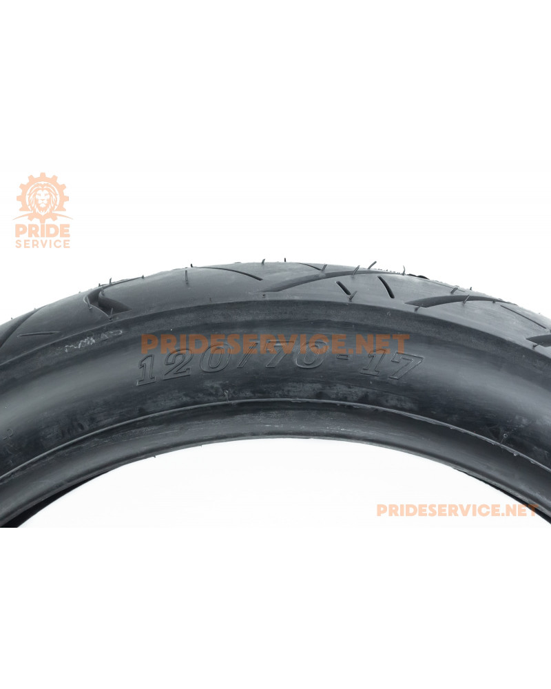 Шина 120/70-17 безкамерна, шосейний малюнок TOP GEAR Шина 120/70-17 безкамерна, шосейний малюнок TOP GEAR