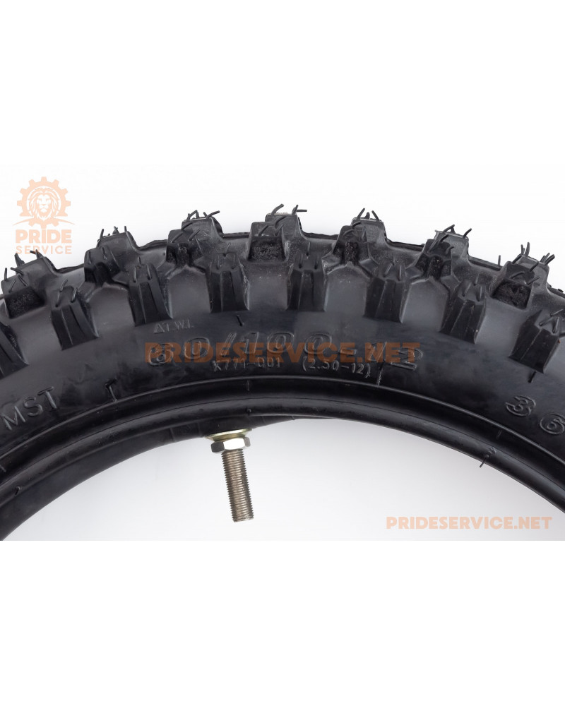 Шина 60/100-12 з камерою, шипована CROSS K-771