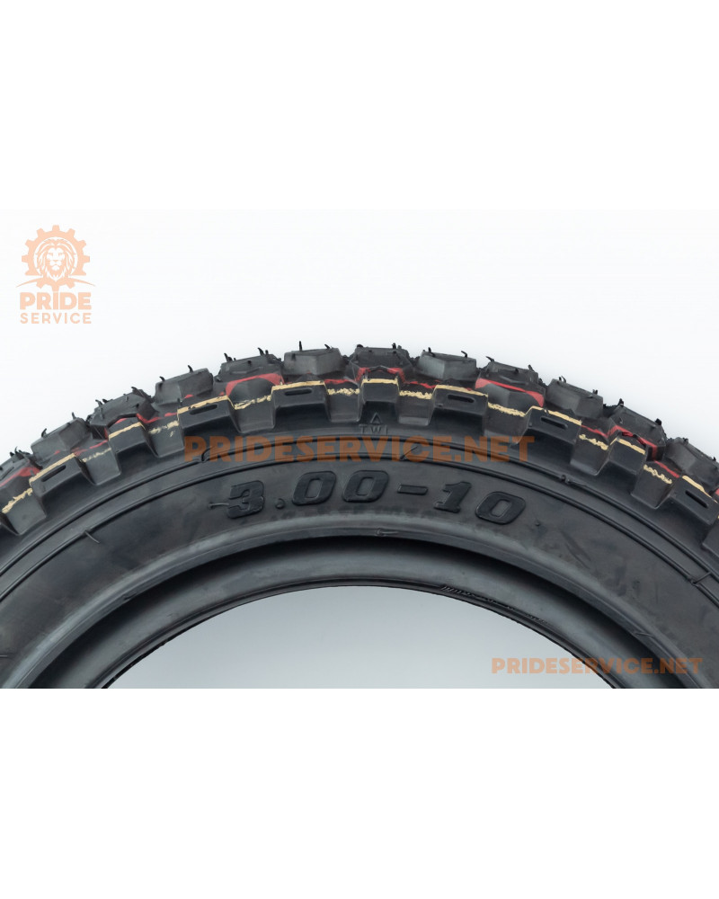 Шина 3,00-10 безкамерна, шипована BL-398