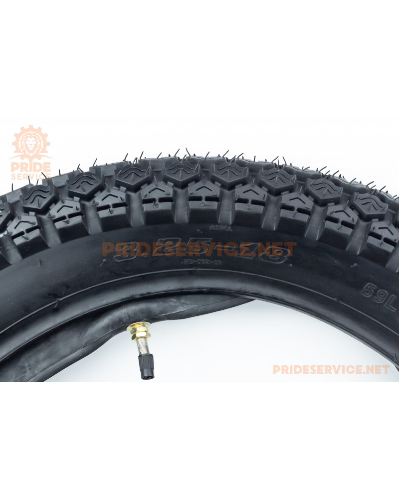 Шина 3,25-18 з камерою, дорожня 571