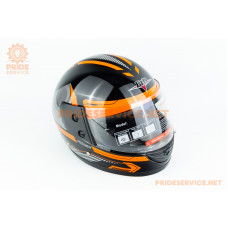 Шолом інтеграл BLD-825B М (57-58см), чорно-помаранчевий