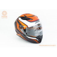 Шолом інтеграл PANTHER SV THORN (стандарт DOT/ECE), висувні сонцезахисні окуляри L (59-60см), чорно-помаранчевий мат Шолом інтеграл PANTHER SV THORN (стандарт DOT/ECE), висувні сонцезахисні окуляри L (59-60см), чорно-помаранчевий мат