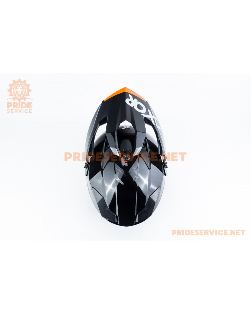 Шолом кросовий X CROSS (стандарт DOT/ECE) L (59-60см), чорно-помаранчевий Шолом кросовий X CROSS (стандарт DOT/ECE) L (59-60см), чорно-помаранчевий
