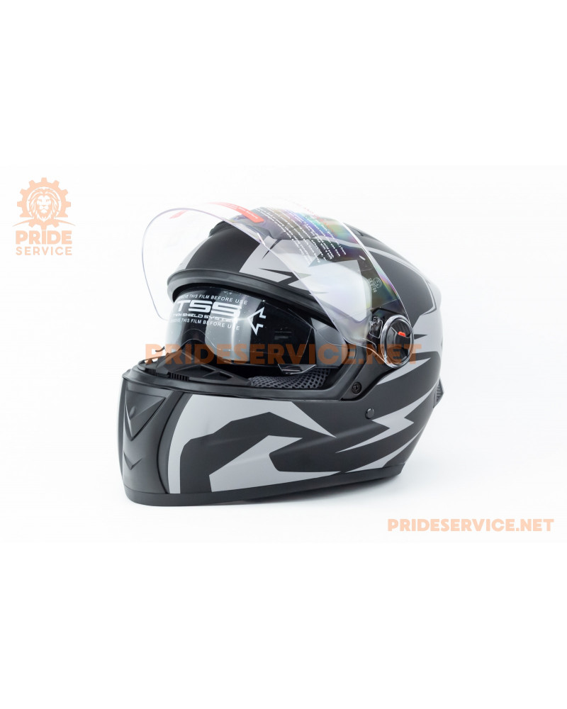 Шолом інтеграл, сонцезахисні окуляри М61 L (59-60см), чорно-сірий мат