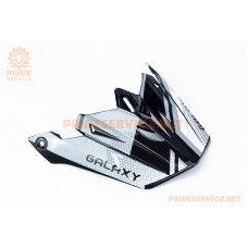 Козирок шолома кросового GLX-803, чорно-білий