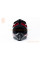 Шолом кросовий (стандарт DOT) GLX-803 L (59-60см), чорно-червоний