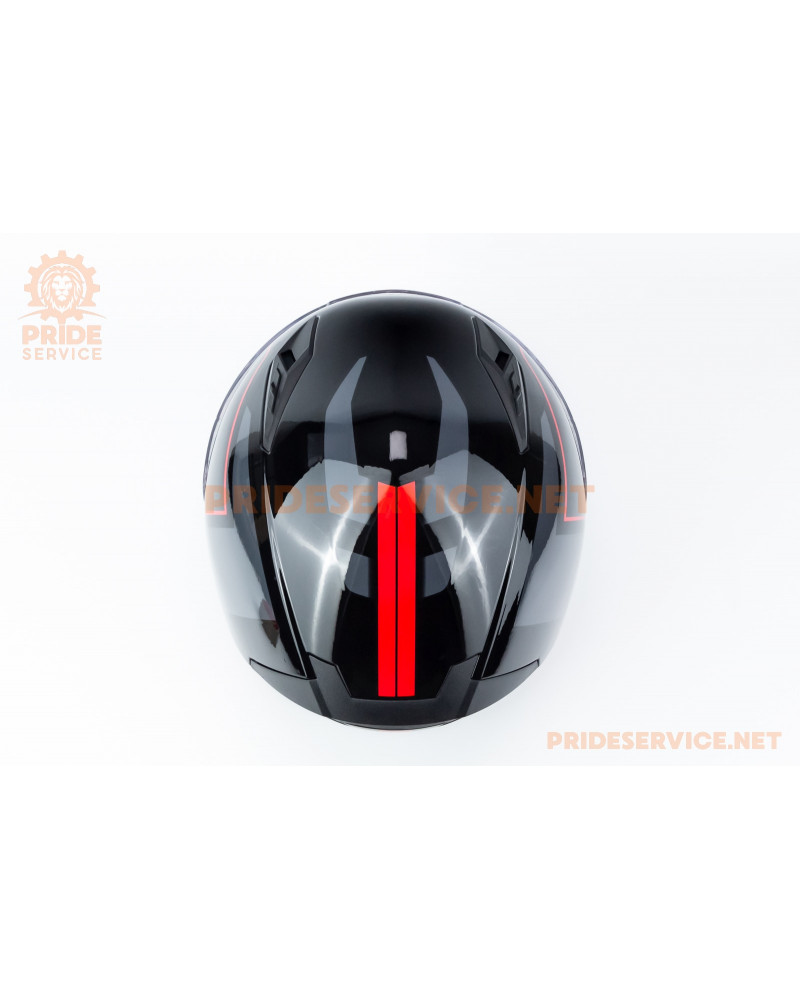 Шолом інтеграл GLX-313 M (57-58см), чорно-червоний