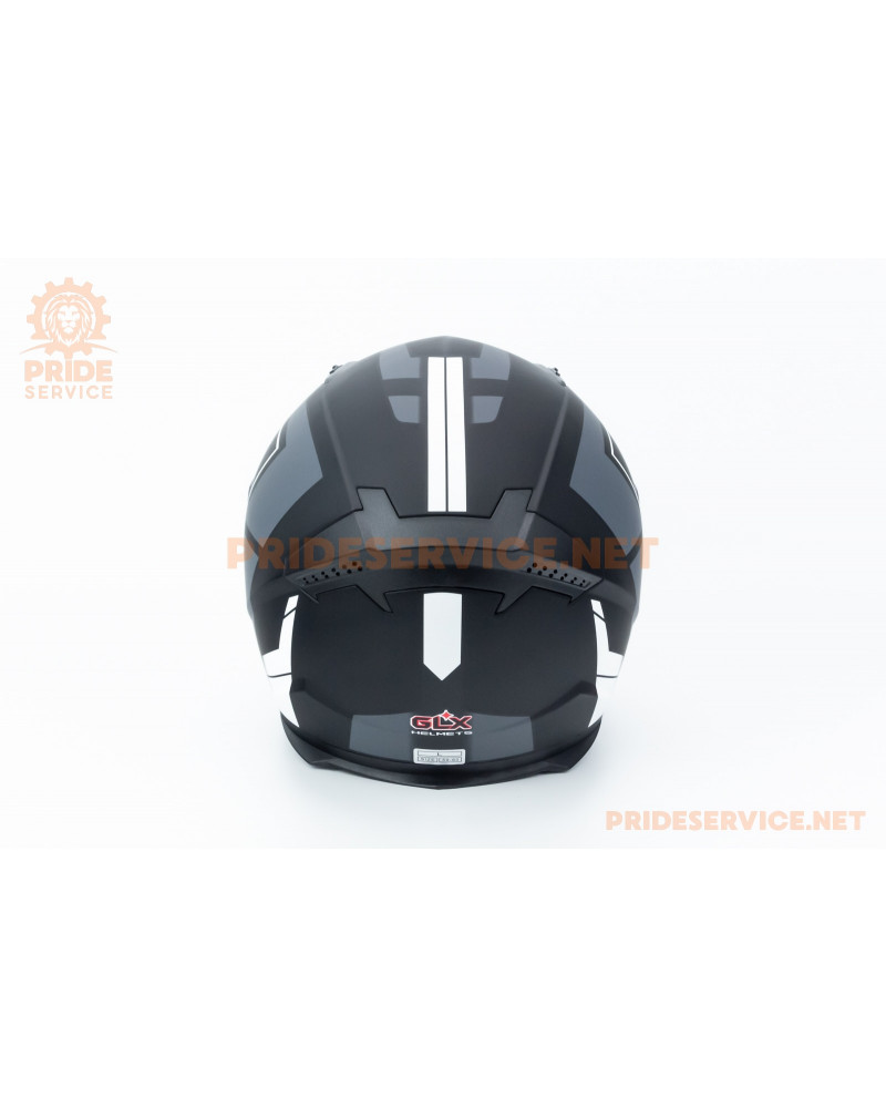 Шолом інтеграл GLX-313 L (59-60см), чорно-білий мат