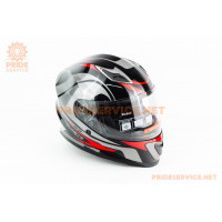 Шолом інтеграл M62 S (55-56см), чорно-червоний