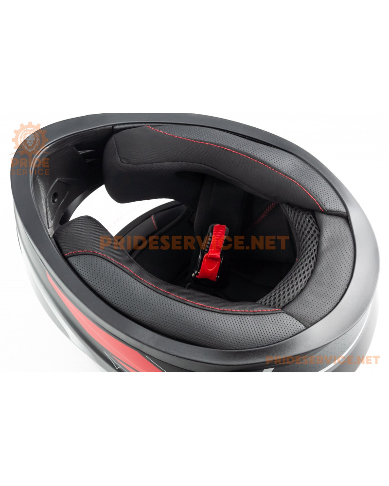 Шолом інтеграл М65 М (57-58см), чорно-червоний мат