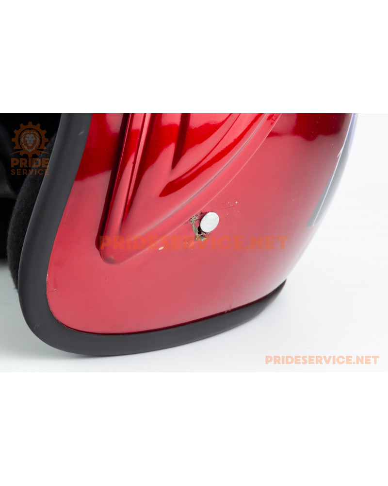 УЦЕНКА Шлем відкритий HK-215, червоний з синім малюнком (дефекти, см. фото) УЦЕНКА Шлем відкритий HK-215, червоний з синім малюнком (дефекти, см. фото)