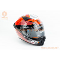 Шолом інтеграл FENIX ​​Essence (стандарт DOT/ECE) S (55-56см), чорно-червоний
