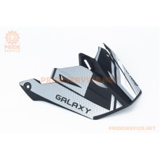 Козирок шолома кросового GLX-803, чорно-білий мат