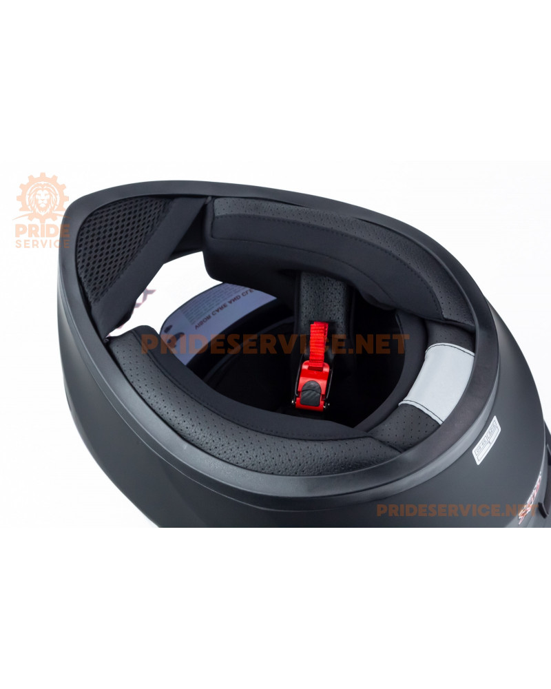 Шолом інтеграл, висувні окуляри GLX-316 L (59-60см), чорний мат