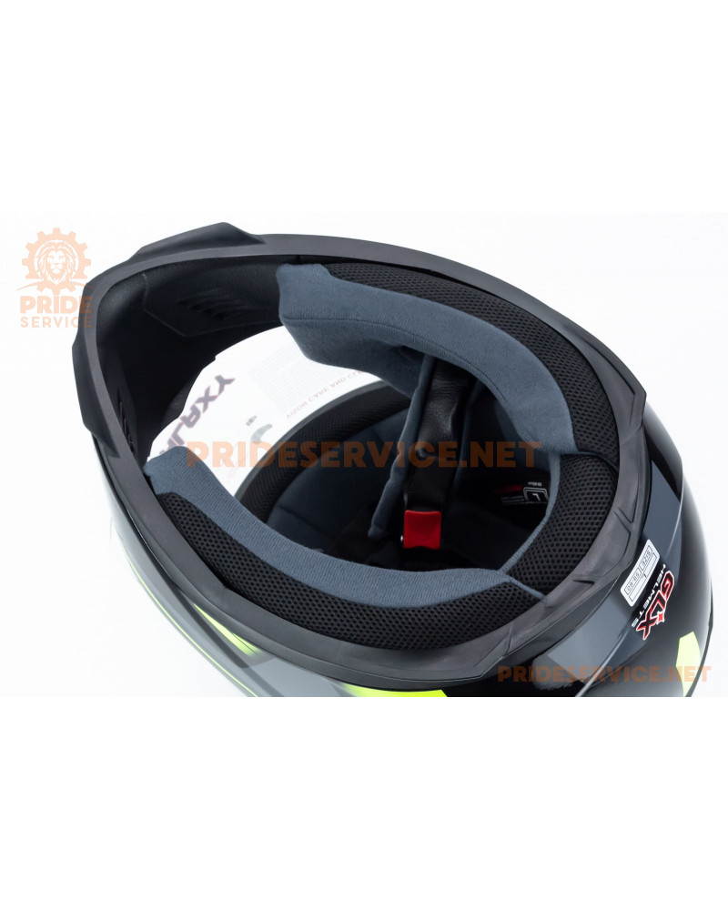 Шолом інтеграл GLX-313 L (59-60см), чорно-салатовий